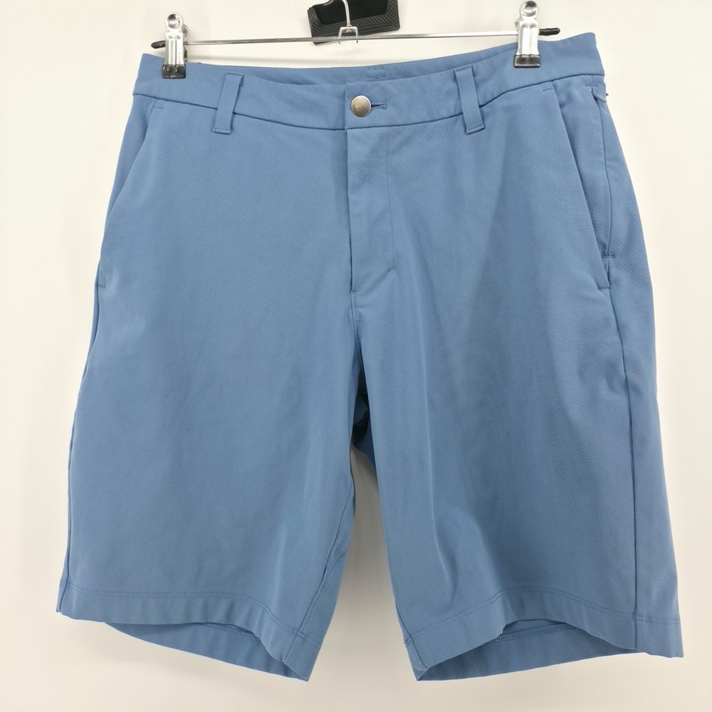 Lululemon Mens Commission Shorts Blue Classic Fit 9" Inseam 30" Waist LM7AK3S